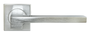 Дверные ручки MORELLI LUXURY NC-2-S CSA (STONE/КАМЕНЬ) Цвет — Матовый хром