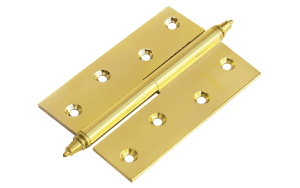 Петля MORELLI латунная разъёмная  с короной MB 100X70X3 PG R C Цвет — Золото